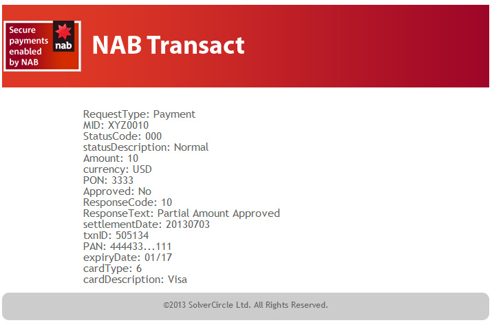 NAB Transact Payment Gateway for ASP.Net - 4