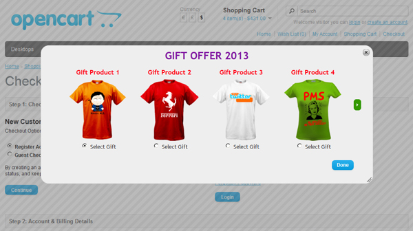 Opencart Gift Manager - 9